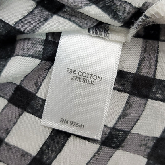 J Jill Silk Blend Button Front Sleeveless Front Tie Top Sz M - Picture 7 of 11